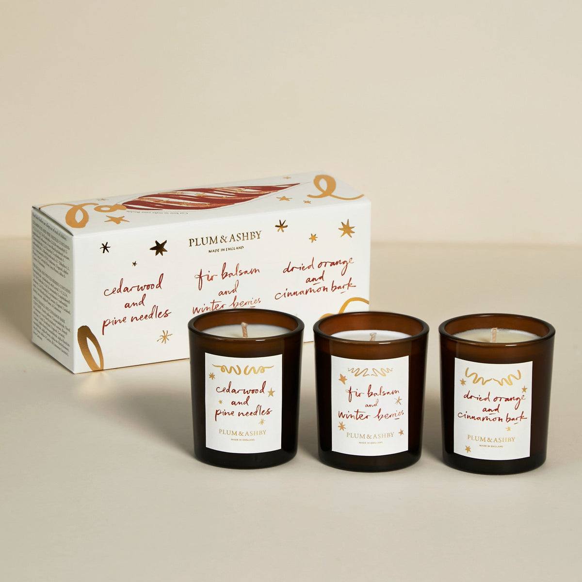 Plum & Ashby Winter Votive Candle Gift Set