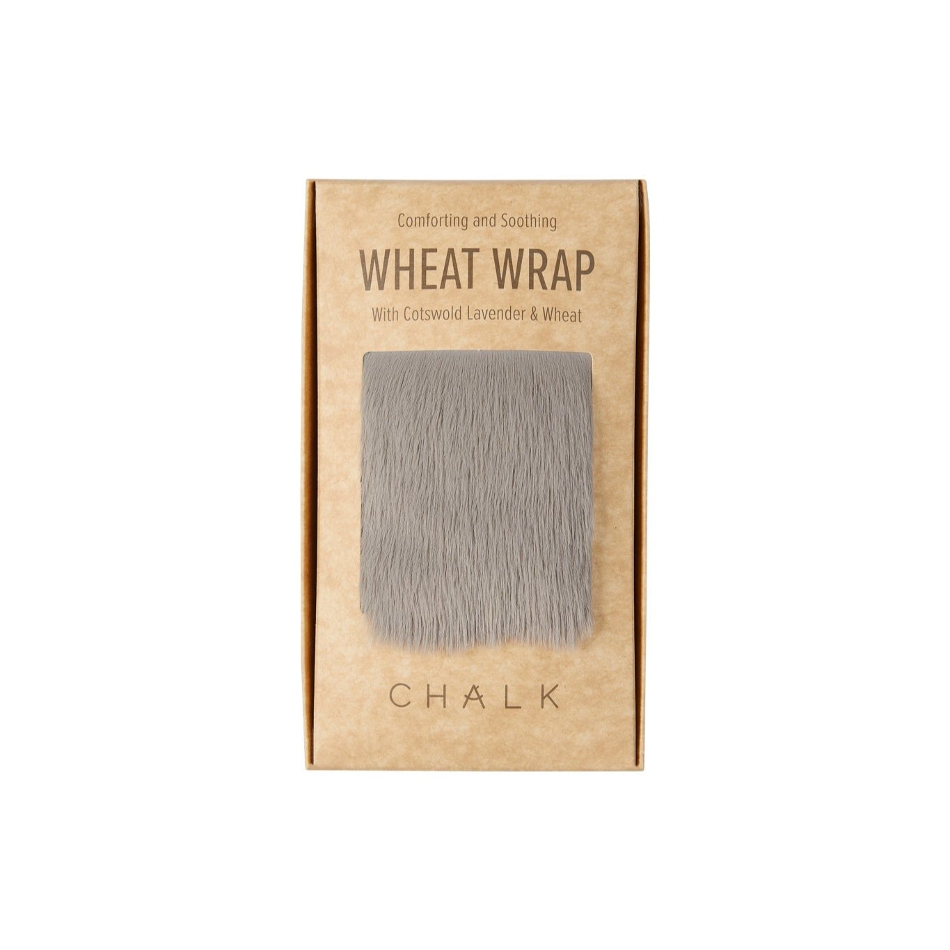 Chalk Luxury Fur Wheat Wrap