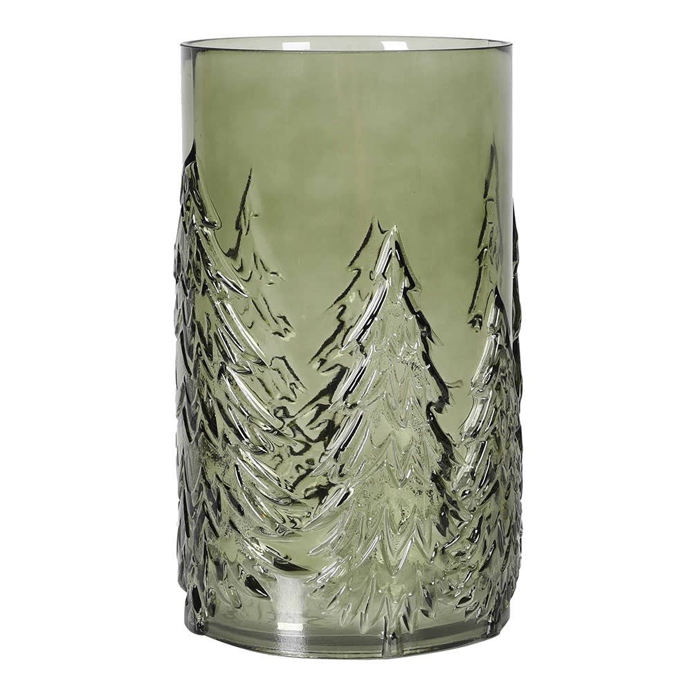 Green Pine Forest Candle Holder