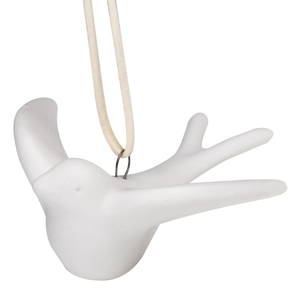 Porcelain Swallow Bird Bauble