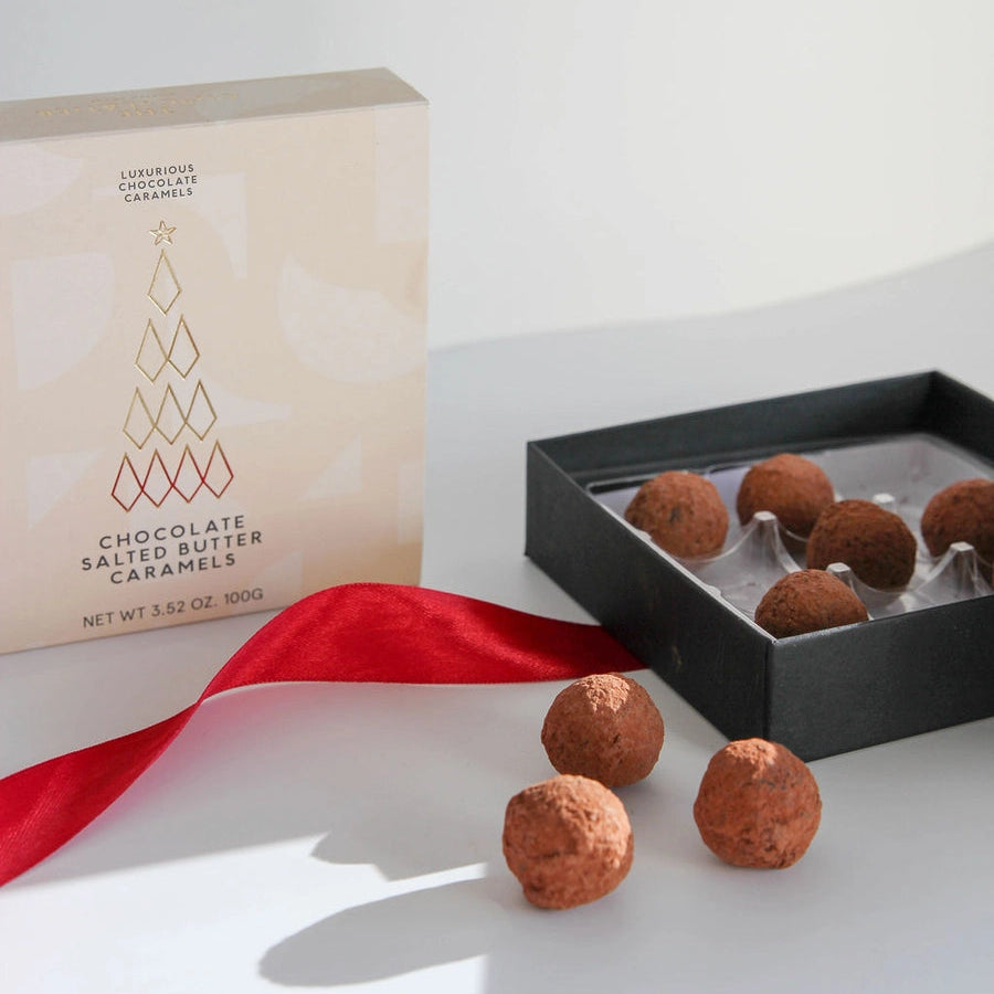 Christmas Salted Butter Caramel Truffles