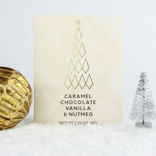 Christmas Caramelised White Chocolate Vanilla & Nutmeg Chocolate Bar