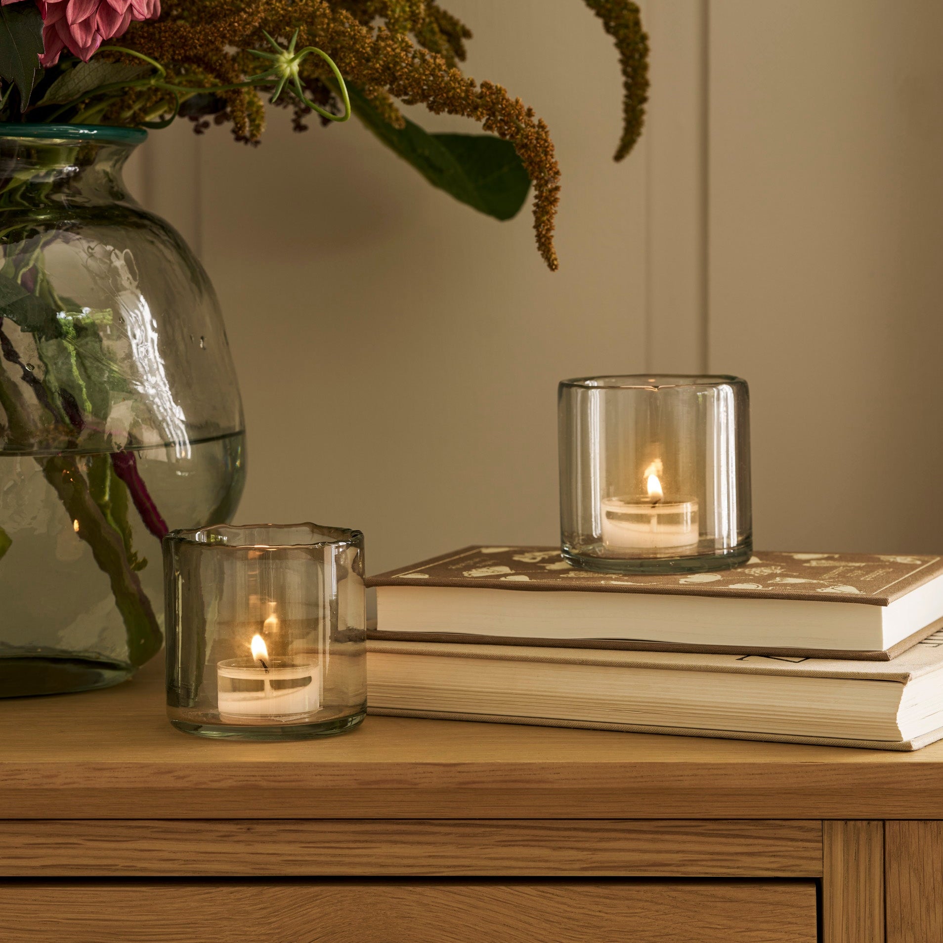 Avebury Glass Tealight Holders