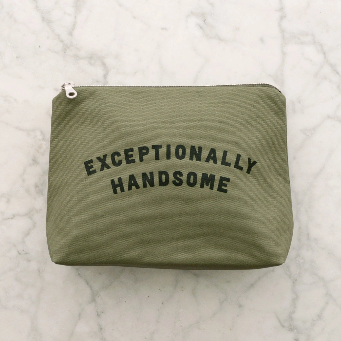 Exceptionally Handsome - Olive Wash Bag