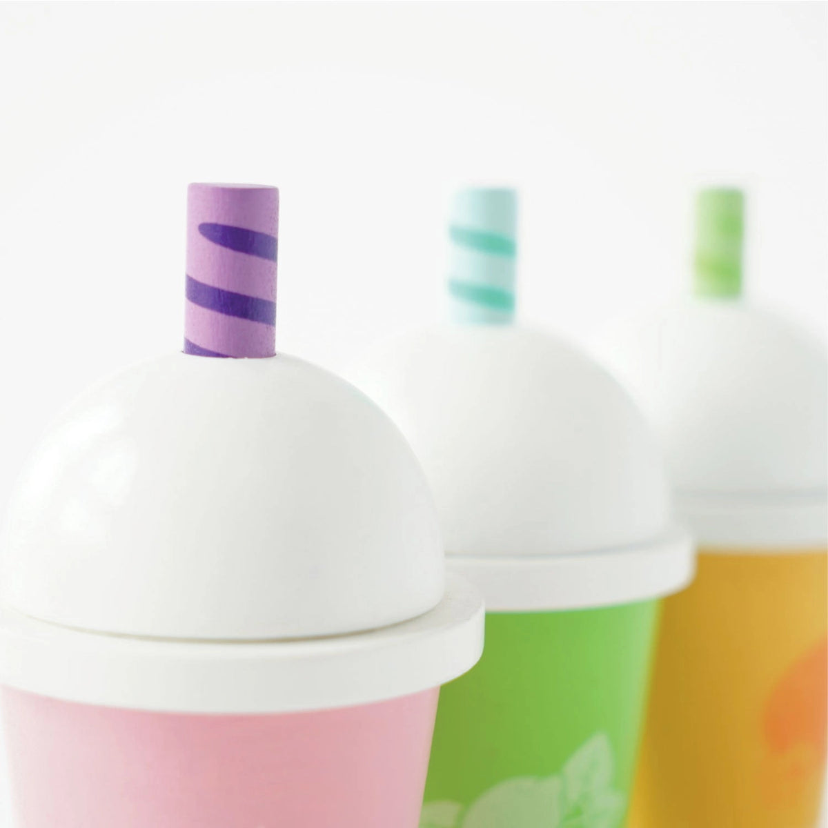 Wooden Takeaway Smoothie Trio Set