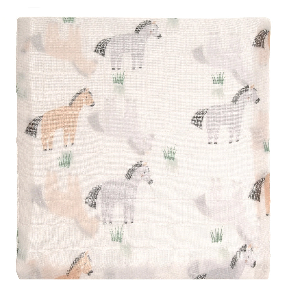 Cotton Animal Print Washcloths