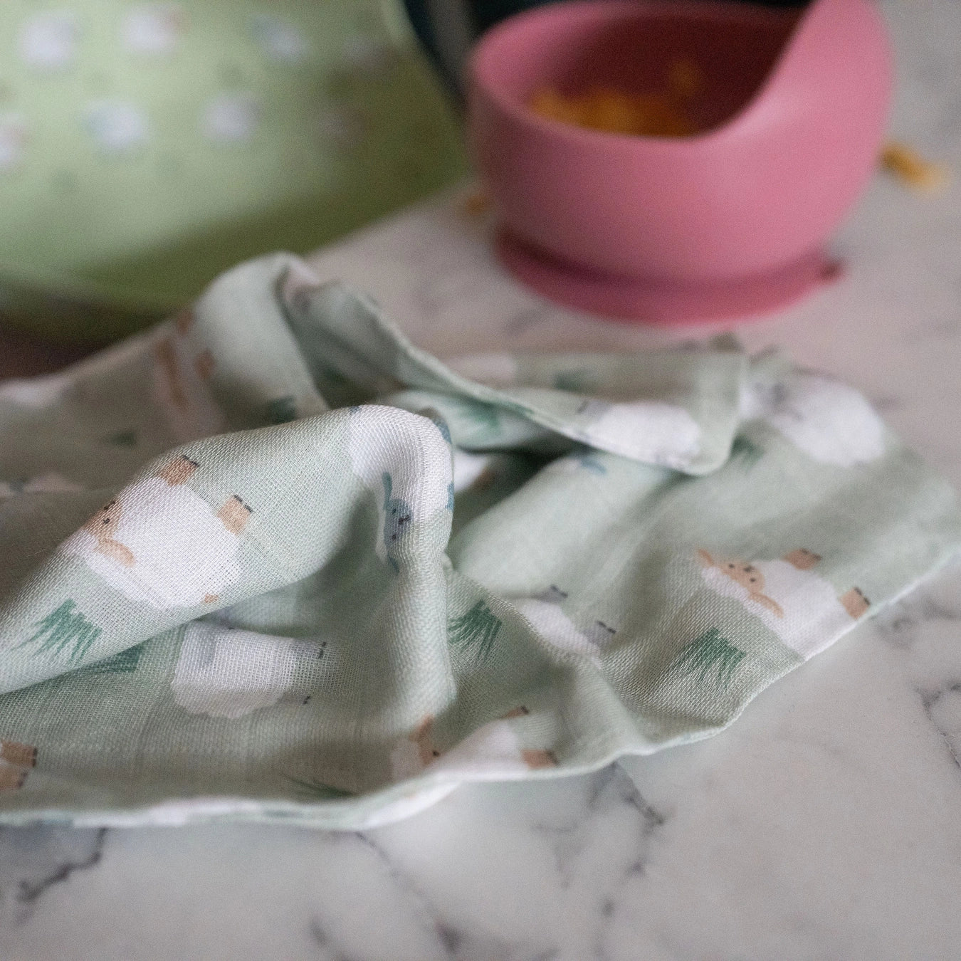 Cotton Animal Print Washcloths