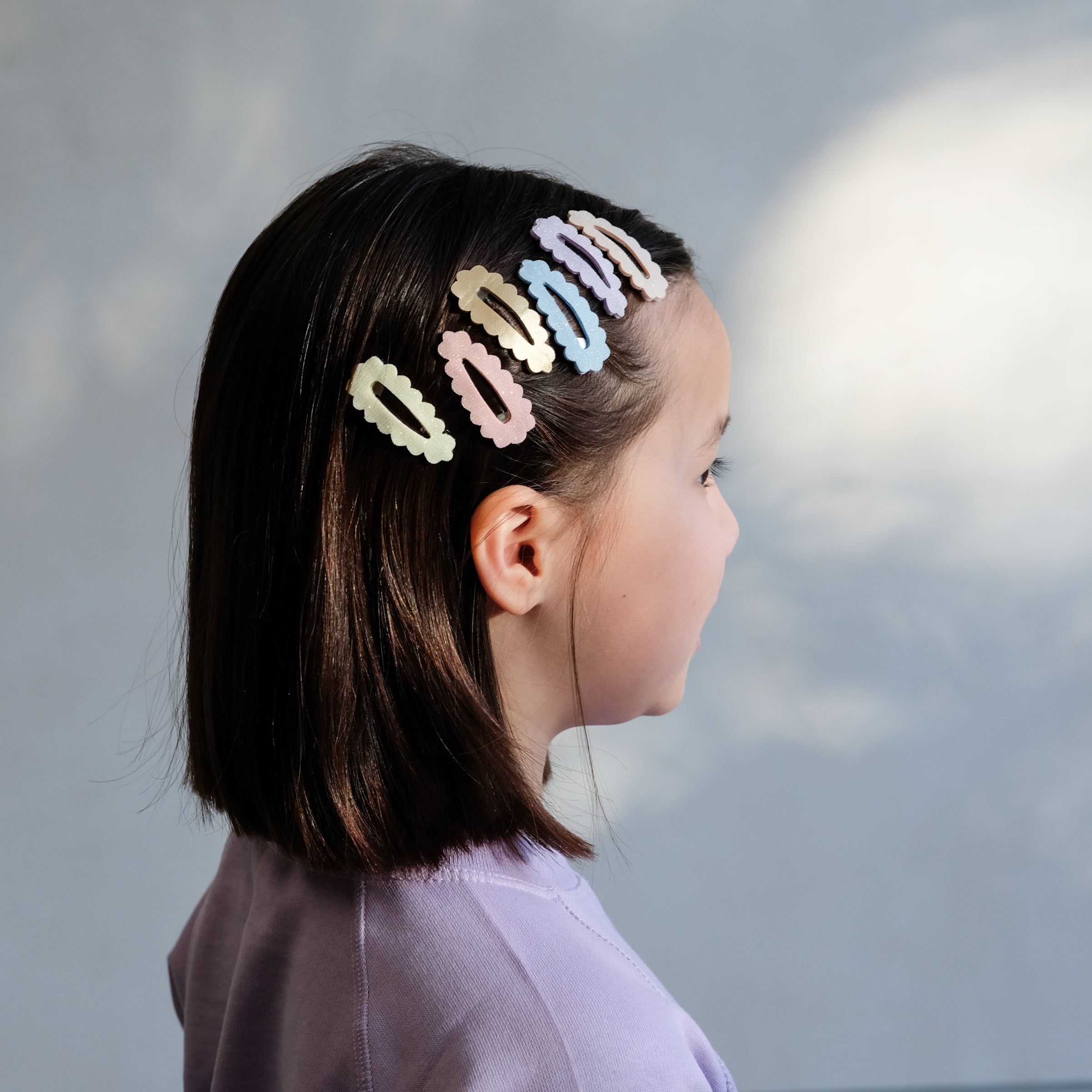 Mimi & Lula Sparkle Scallop Mini Clips