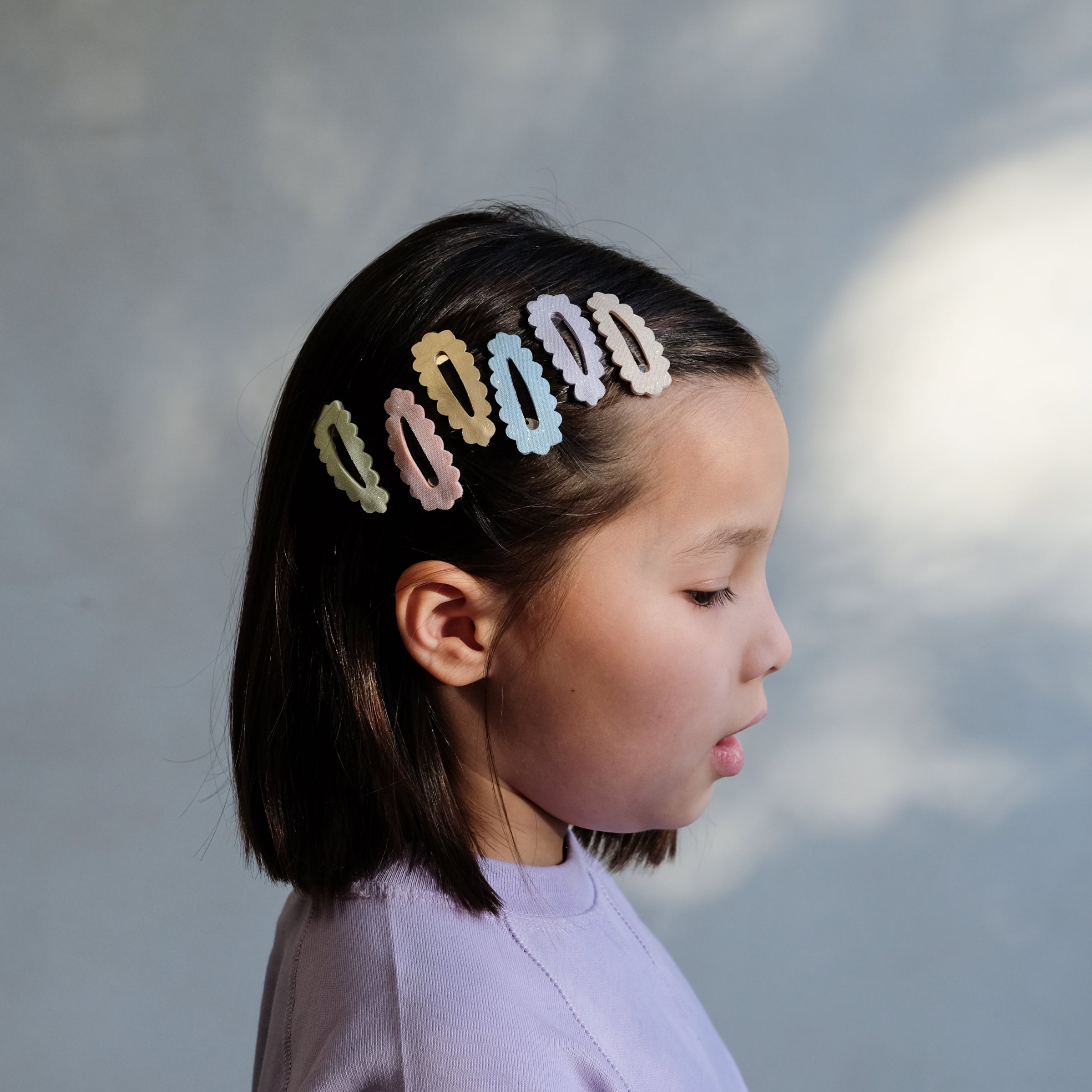 Mimi & Lula Sparkle Scallop Mini Clips