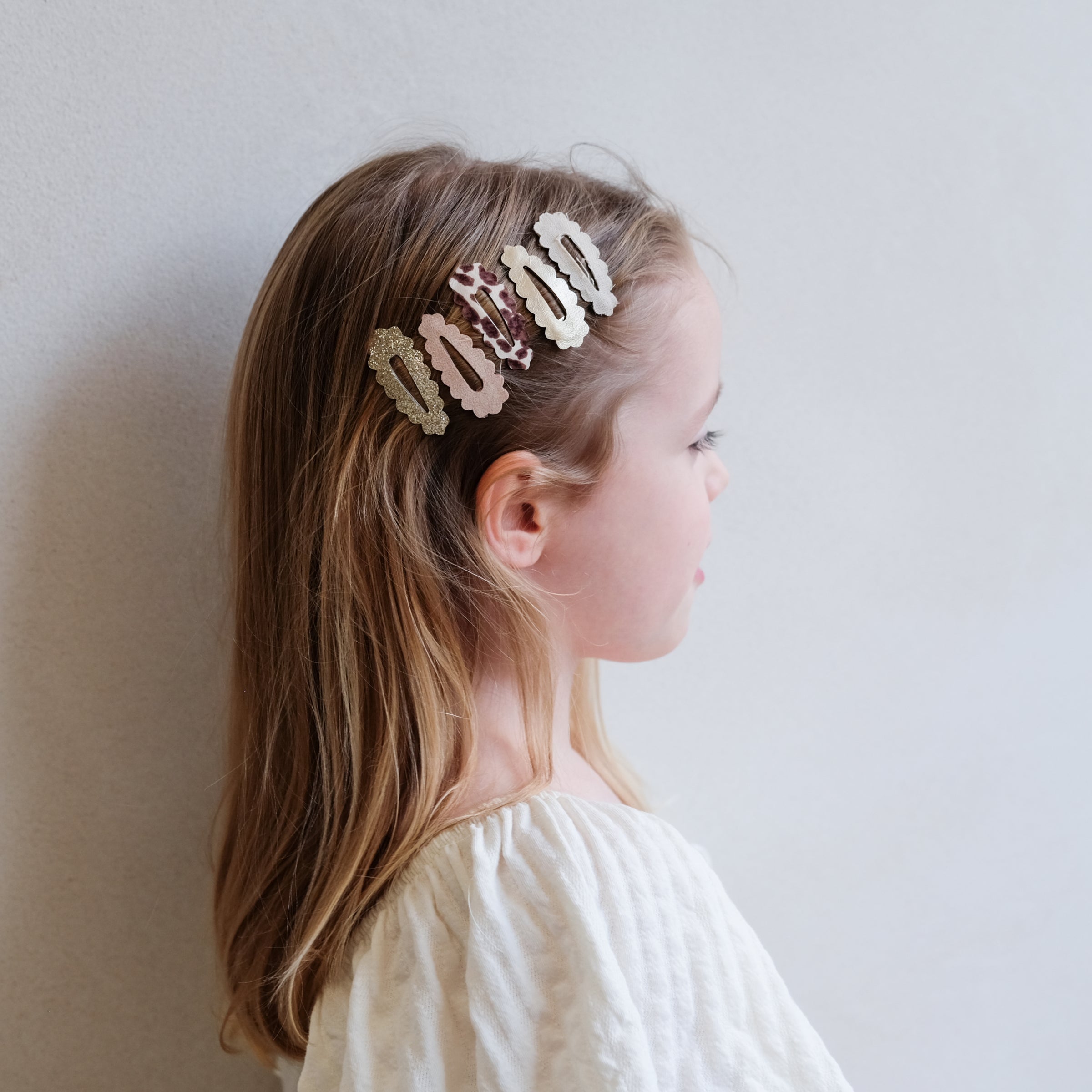 Mimi & Lula Leopard Scallop Mini Clips