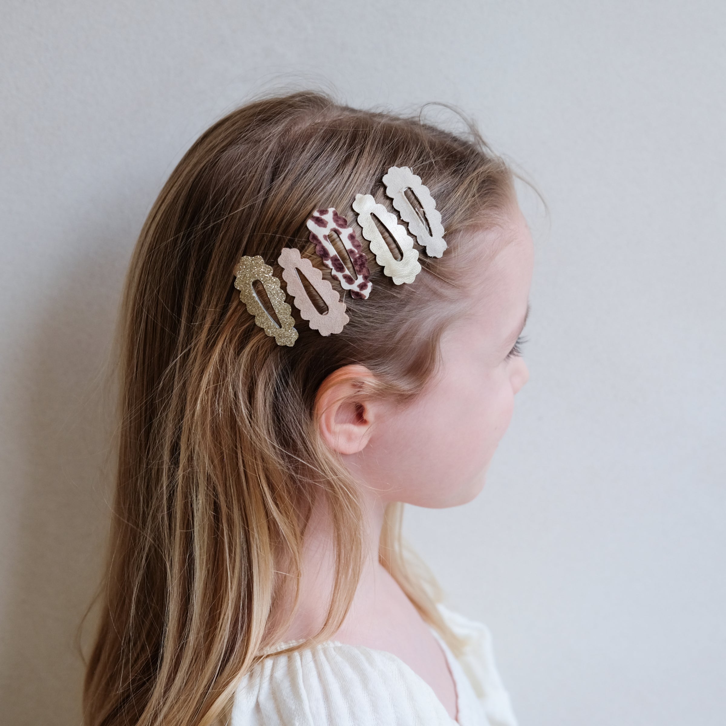 Mimi & Lula Leopard Scallop Mini Clips