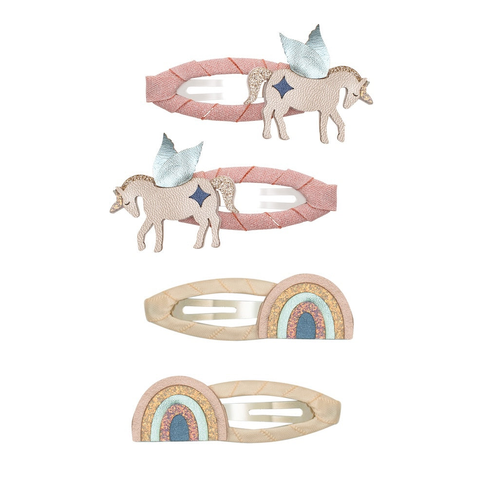 Mimi & Lula Winged Unicorn & Rainbow Clips