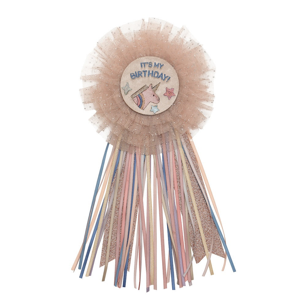 Mimi & Lula 'It's My Birthday' Unicorn Rosette Badge