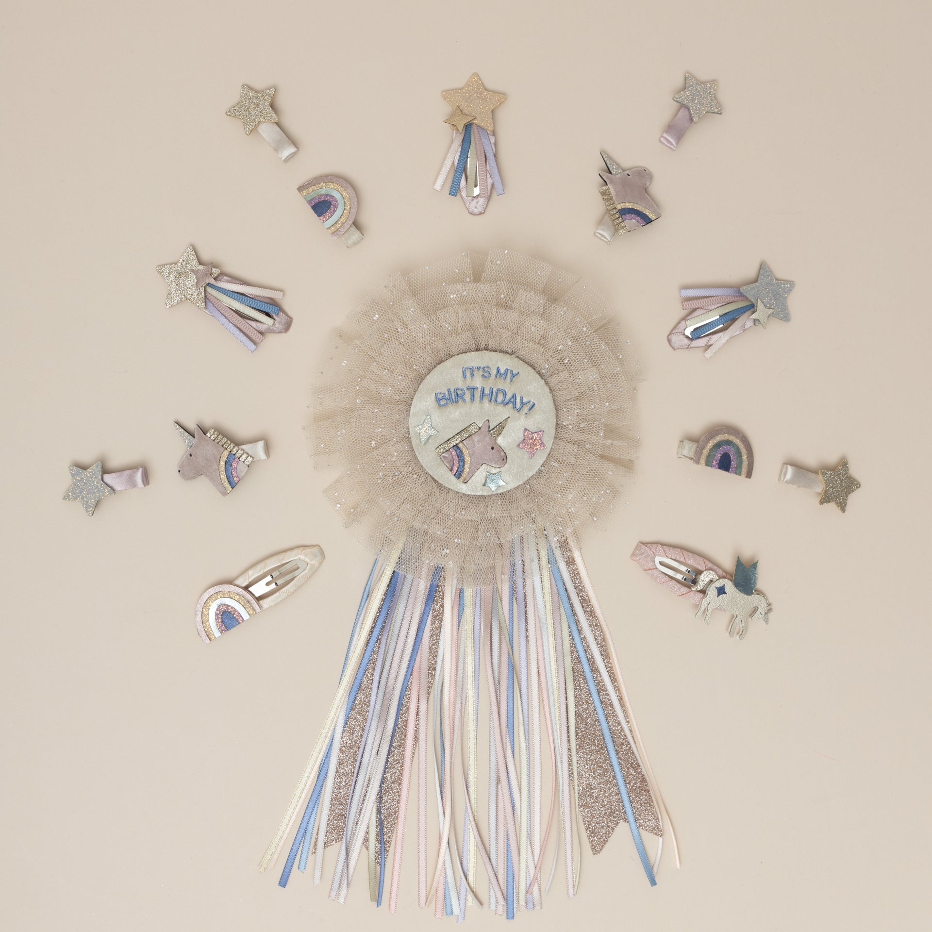Mimi & Lula 'It's My Birthday' Unicorn Rosette Badge