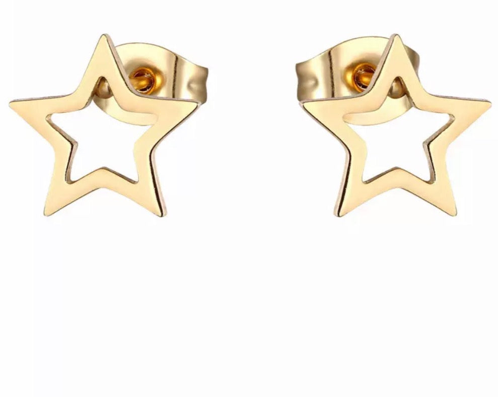 Cut Out Star Earrings