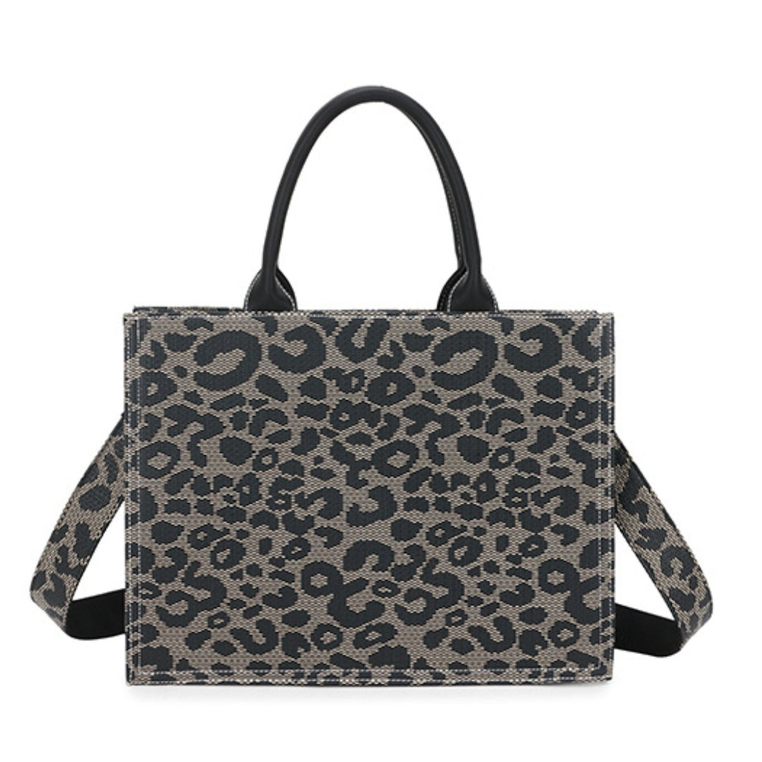 Vegan Leopard Tote Bag